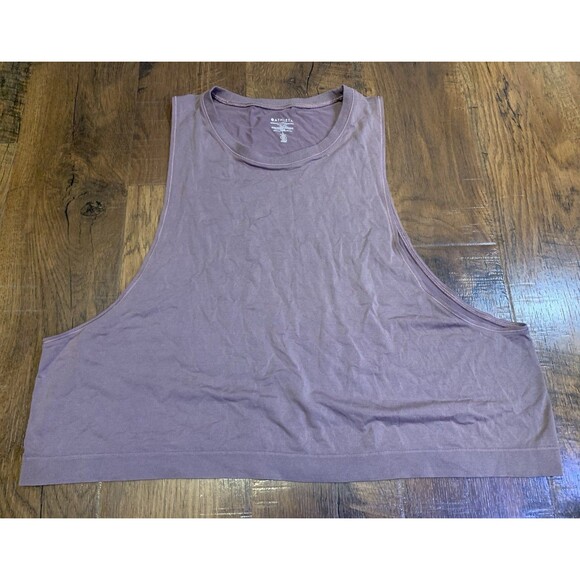 Athleta Tops - Athleta Essential Athletic Cropped Tank Top In Mauve Purple Women’s Size Large